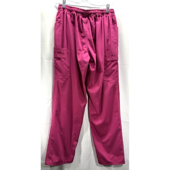 Reina Womens Pink Drawstring Scrub Pants Size Medium - Picture 3 of 6